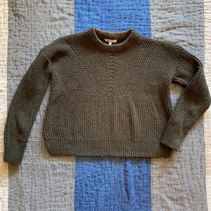 Size S Madewell Chunky Crew Neck Sweater in Olive